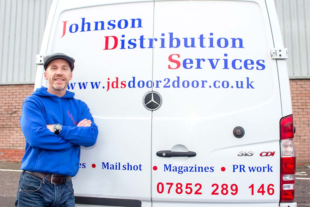 Owner Curtis with JDS Delivery Van